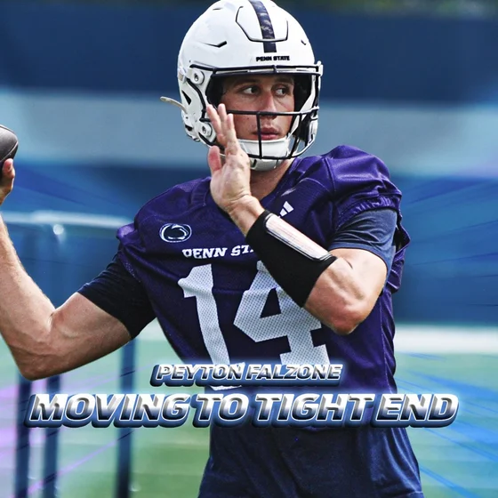 Penn State's Peyton Falzone Makes the Move to Tight End | Clanton and Lustig Camp Update