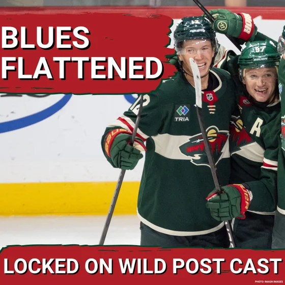 POST CAST: Matt Boldy Hat Trick Leads Wild Over Blues  in 5-4 Win