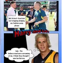 Aussie Opener Marcus Harris and AFL star Brett Deledio