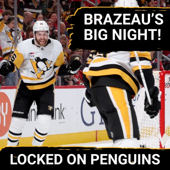 Justin Brazeau and the Penguins DISMANTLE the Chicago Blackhawks!