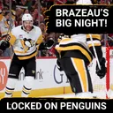 Justin Brazeau and the Penguins DISMANTLE the Chicago Blackhawks!