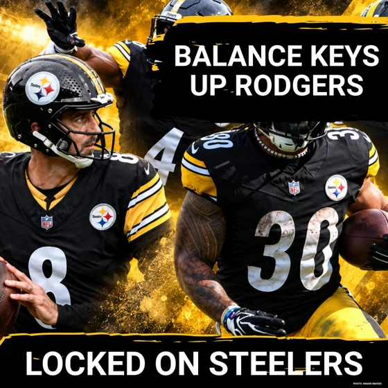 Steelers' Offensive Balance Unlocks Aaron Rodgers' Football IQ | Jaylen Warren vs Top Run Defense