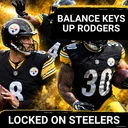 Steelers' Offensive Balance Unlocks Aaron Rodgers' Football IQ | Jaylen Warren vs Top Run Defense