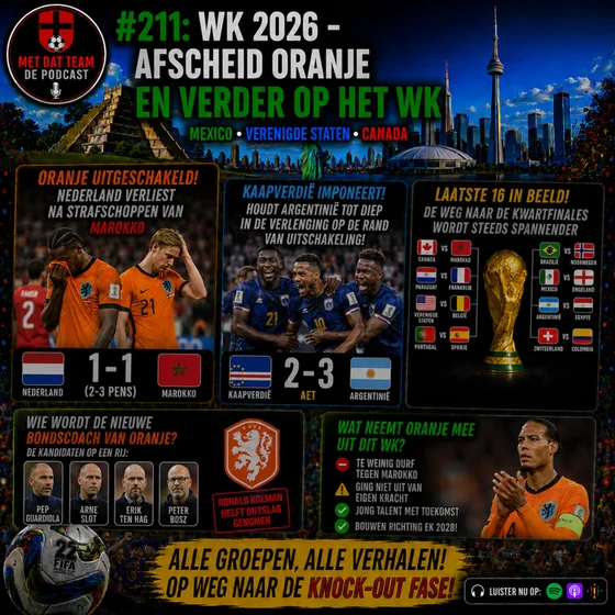 #211: WK 2026 - AFSCHEID ORANJE EN VERDER OP HET WK