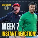 WEEK 7 INSTANT REACTION: Georgia & Notre Dame FALL | Miami SURVIVES | Ohio State Tops Indiana | MORE!