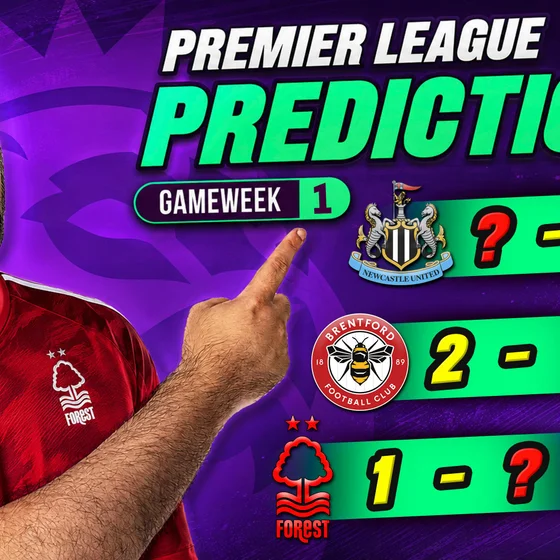 PREMIER LEAGUE PREDICTIONS WEEK 1