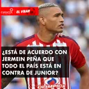 ¿Está de acuerdo con Jermein Peña que todo el país está en contra de Junior?