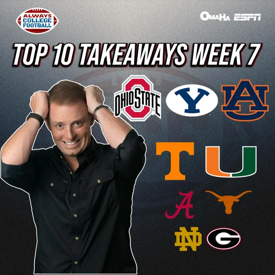 McElroy’s Top 10 takeaways from week 7 | Always College Football