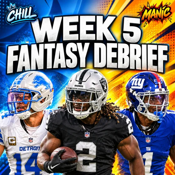 CONTENDER OR PRETENDER? KNOW WHEN TO PUSH! | Manic & Chill: NFL Week 5 Fantasy Debrief