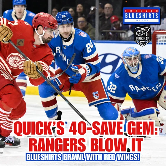 [FULL EPISODE] Quick's 40-Save Clinic Wasted, Rangers Brawl with Detroit