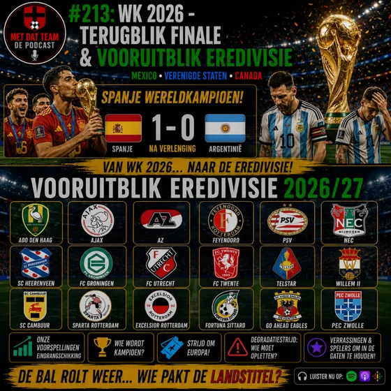 #213: EREDIVISIEVOORBESCHOUWING EN TERUGBLIK OP WK FINALE
