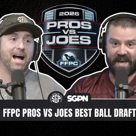 Pros vs Joes FFPC Best Ball Draft | Sports Gambling Podcast (Ep. 2637)