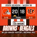 Browns x Bengals: Game Reactions - Myles Makes History and the Browns Win - Cleveland Browns Podcast for 1/4/26