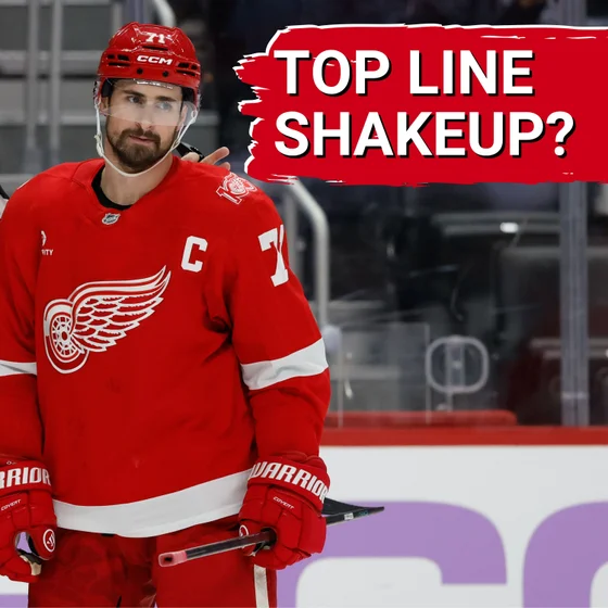 Larkin and Raymond are cold — Is it time for a 1st line shakeup? | Berggren claimed by St. Louis Blues