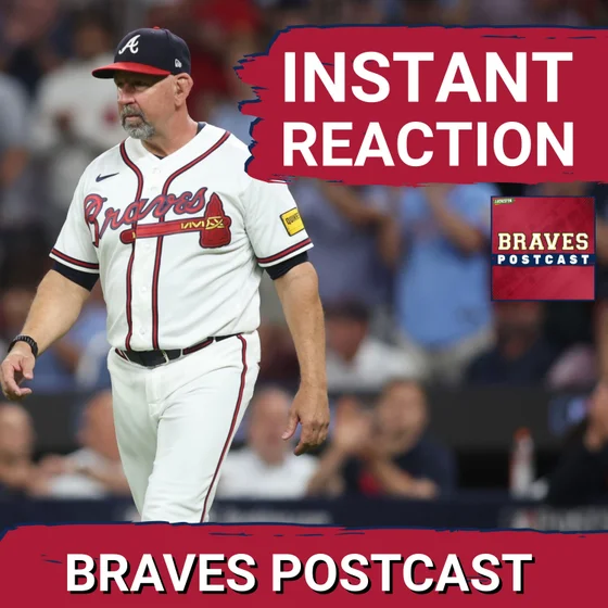 BRAVES POSTCAST: Braves eliminated by Dodgers after 3-1 loss on Wednesday night | LIVE REACTION