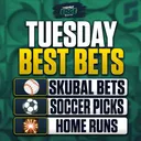 Tuesday's BEST BETS: MLB Picks + Soccer Bets + Golf