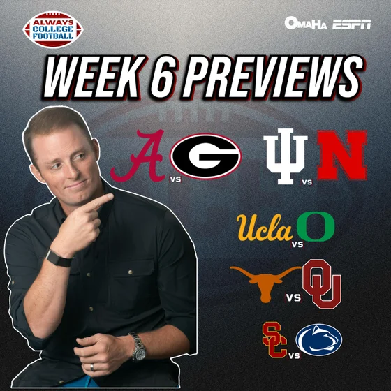 Week 6 Previews: SEC Showdowns & BIG 10 Battles! | Always College Football