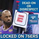 ESPN Slots ALL of the Sixers' Starting 5 OUTSIDE the Top 10 - Philadelphia 76ers Podcast