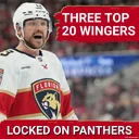 RICHES: Three Panthers wingers are in the top 20 at the position, are they properly slotted?