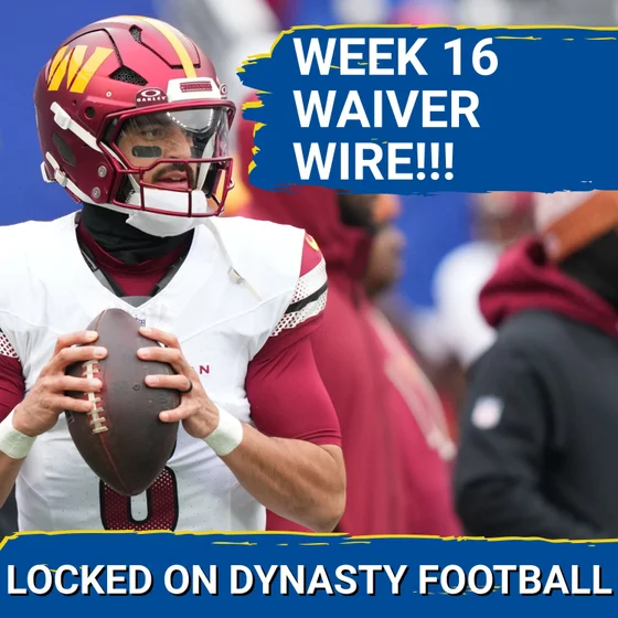 Top Waiver Wire Pickups Ahead of Week 16 | DEEP Dynasty Stashes!