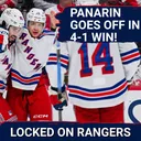 Panarin EXPLODES for three points after getting haircut! Rangers trounce Red Wings, 4-1!