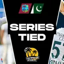 Pakistan win the second test and tie the series 1-1 (live show)