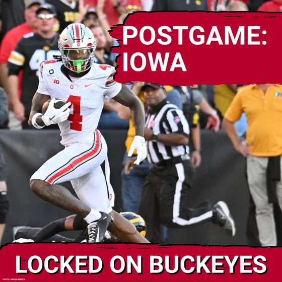 LIVE POSTGAME: Ohio State takes down Iowa behind a DOMINATE performance by Jeremiah Smith