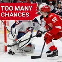TOO MANY CHANCES: Red Wings outplay Blue Jackets, but give up too much easy offense | Andreas Englund claimed